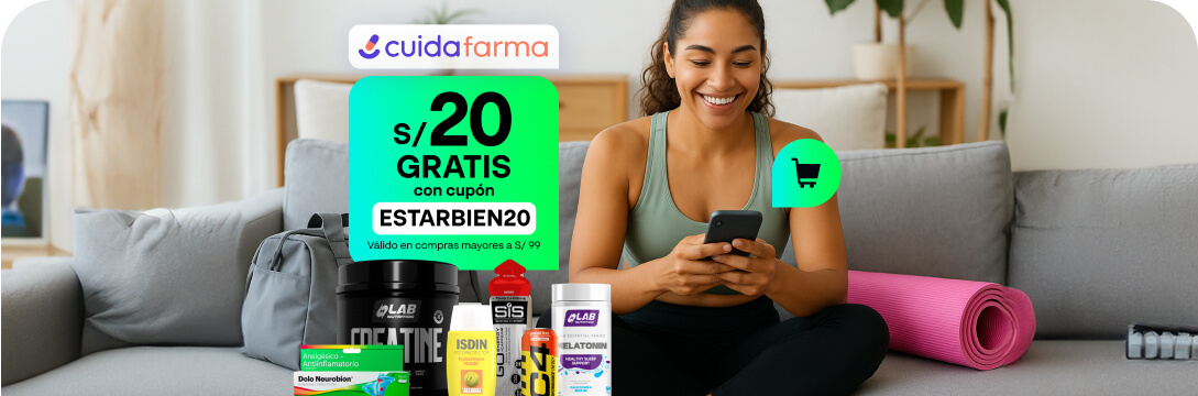 ¡Hasta 40% dscto solo con Cuidafarma y Estar Bien!